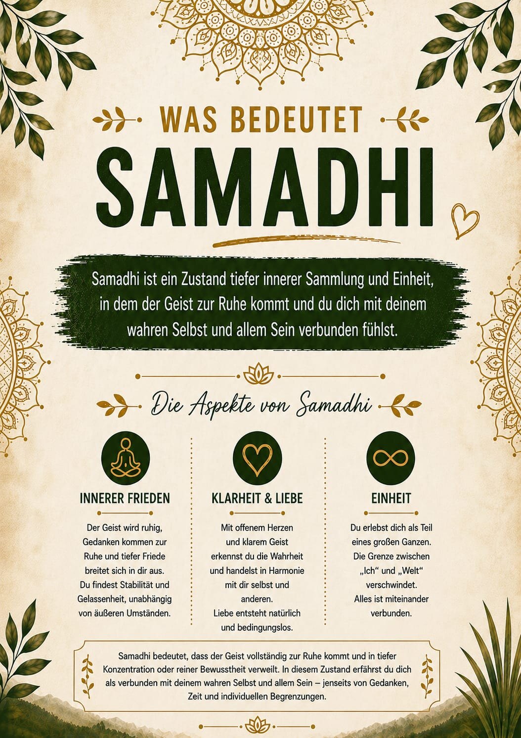 Was bedeutet Samadhi?